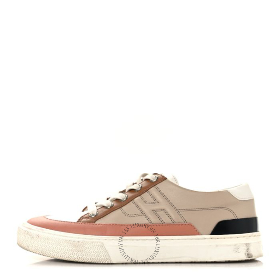 Giày thể thao Hermes Calfskin Deep Sneakers Multicolor White Gold FGH225