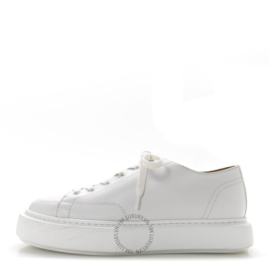 Giày thể thao Hermes Calfskin Unisex Haru Derby Sneakers White FGH192