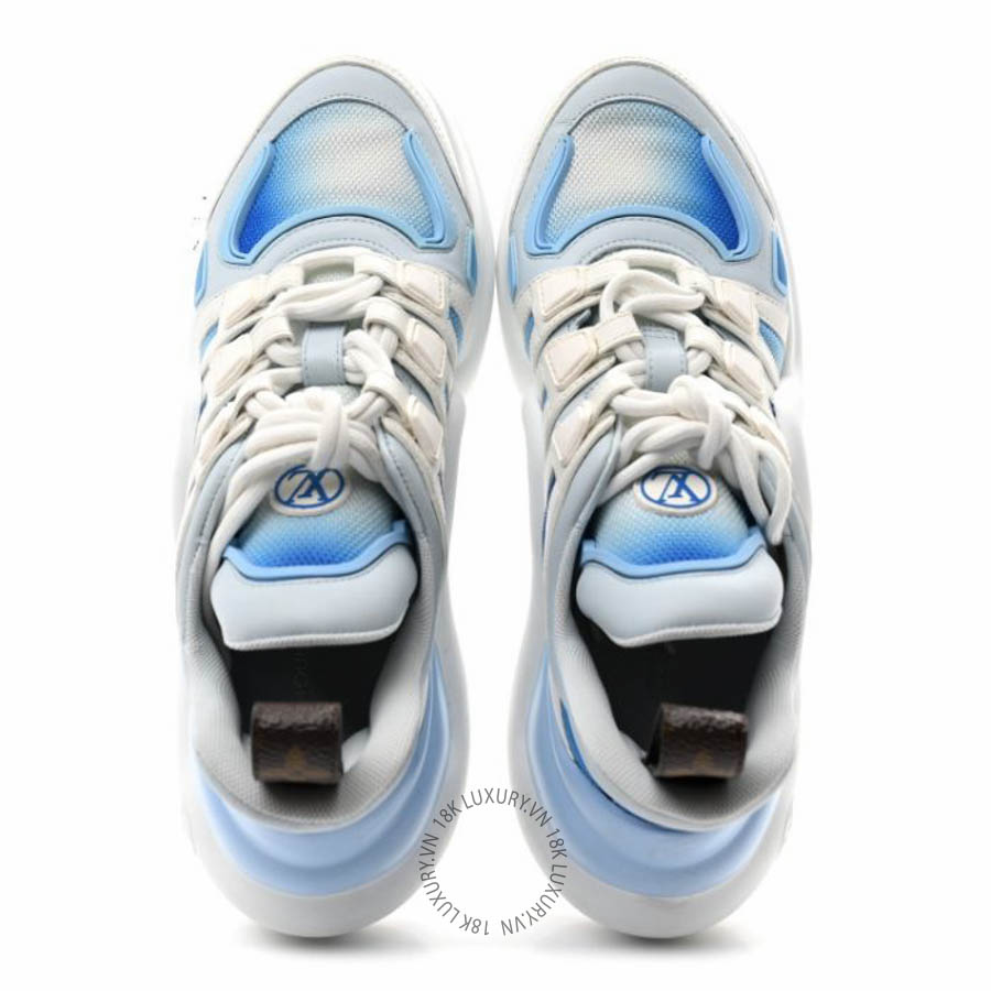 Giày thể thao Louis Vuitton Calfskin LV Archlight Gradient Sneakers Light Blue FPGL013