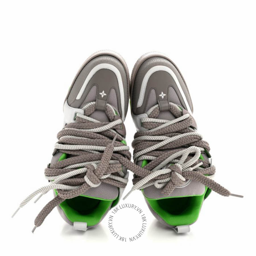 Giày thể thao Louis Vuitton Calfskin Mens LV Skate Sneaker Grey Green FPGL138