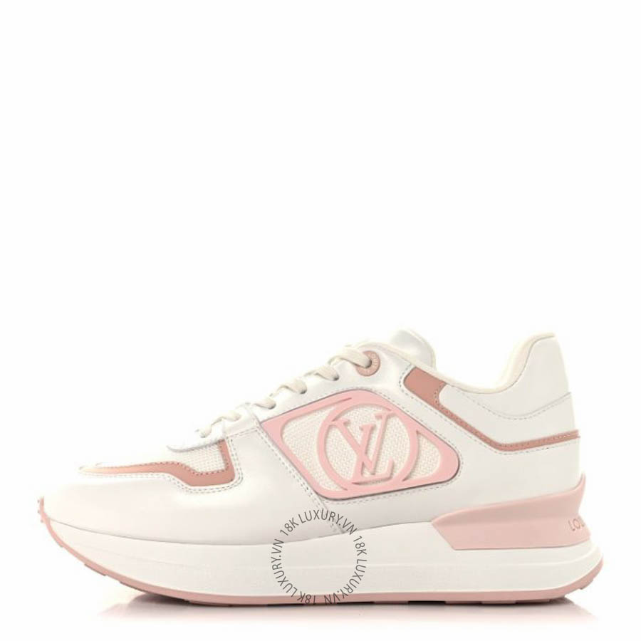 Giày thể thao Louis Vuitton Calfskin Neo Run Away Sneakers White Pink FPGL122