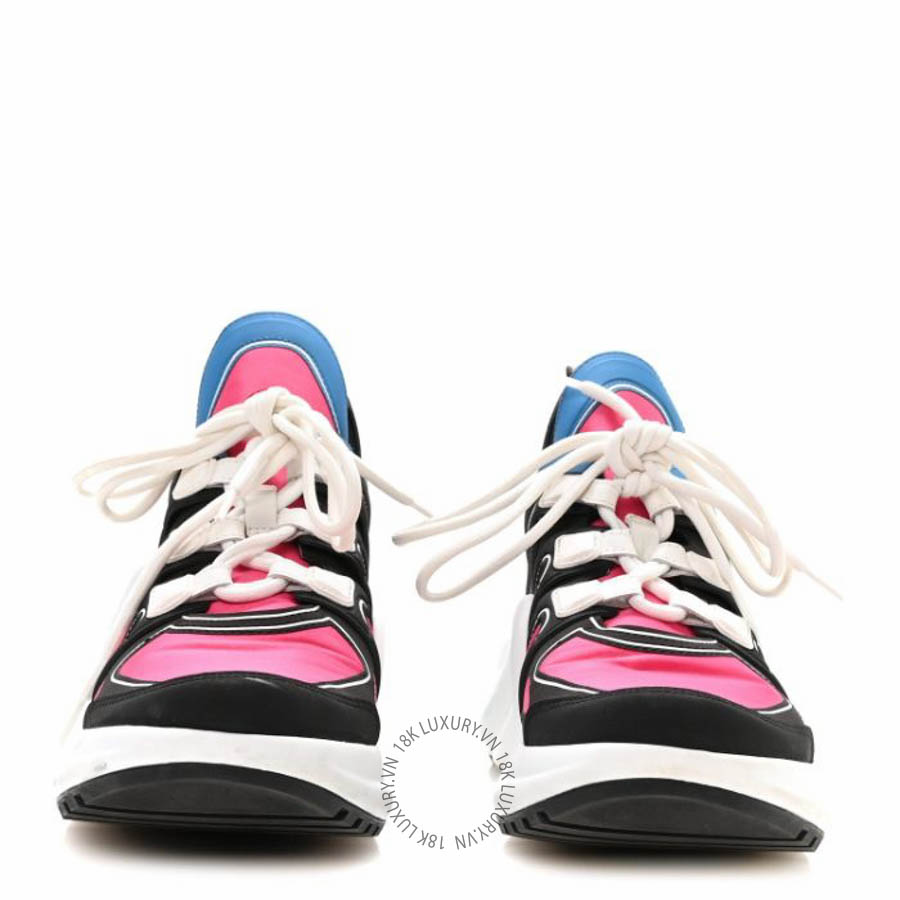 Giày thể thao Louis Vuitton Calfskin Technical Satin LV Archlight Sneakers Rose Pop Pink FPGL015 12 Giày thể thao Louis Vuitton Calfskin Technical Satin LV Archlight Sneakers Rose Pop Pink FPGL015