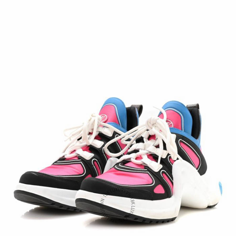 Giày thể thao Louis Vuitton Calfskin Technical Satin LV Archlight Sneakers Rose Pop Pink FPGL015 13 Giày thể thao Louis Vuitton Calfskin Technical Satin LV Archlight Sneakers Rose Pop Pink FPGL015