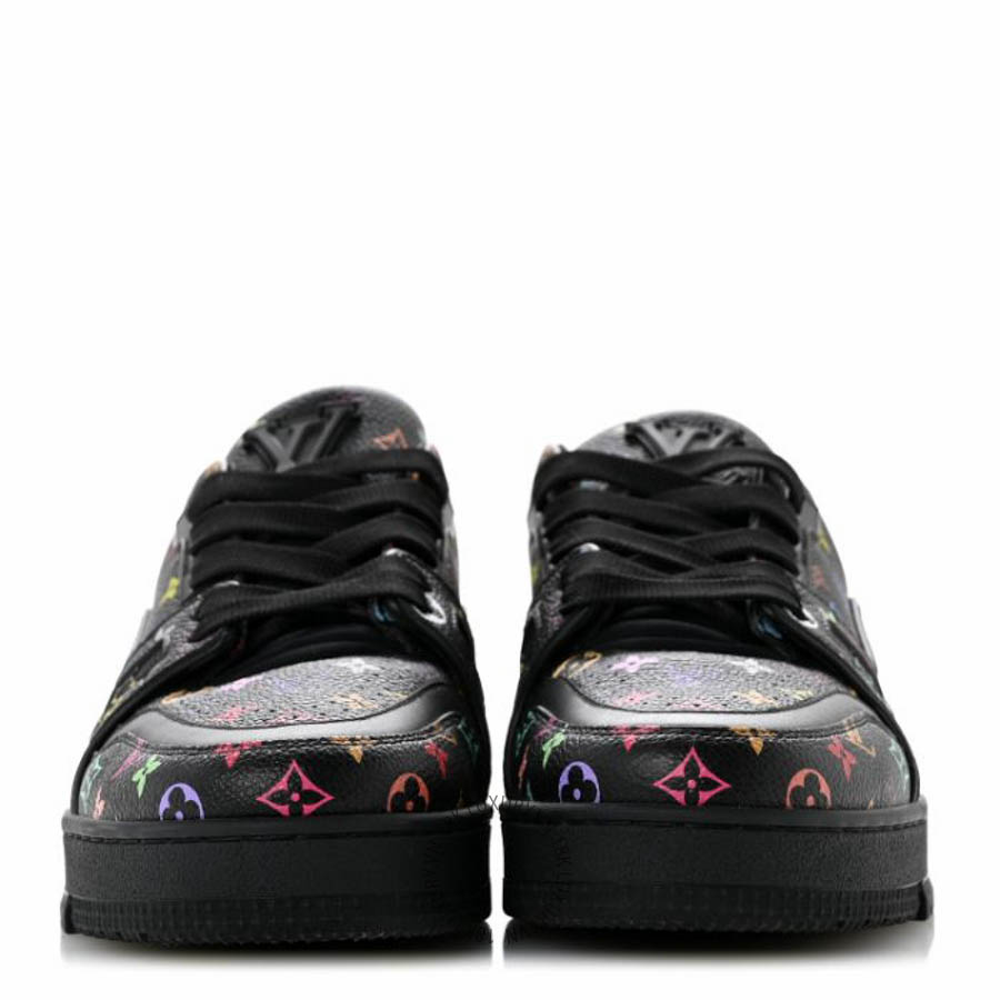 Giày thể thao Louis Vuitton LV X TM Calfskin Monogram Multicolor Womens LV Trainer Sneakers Black FPGL155