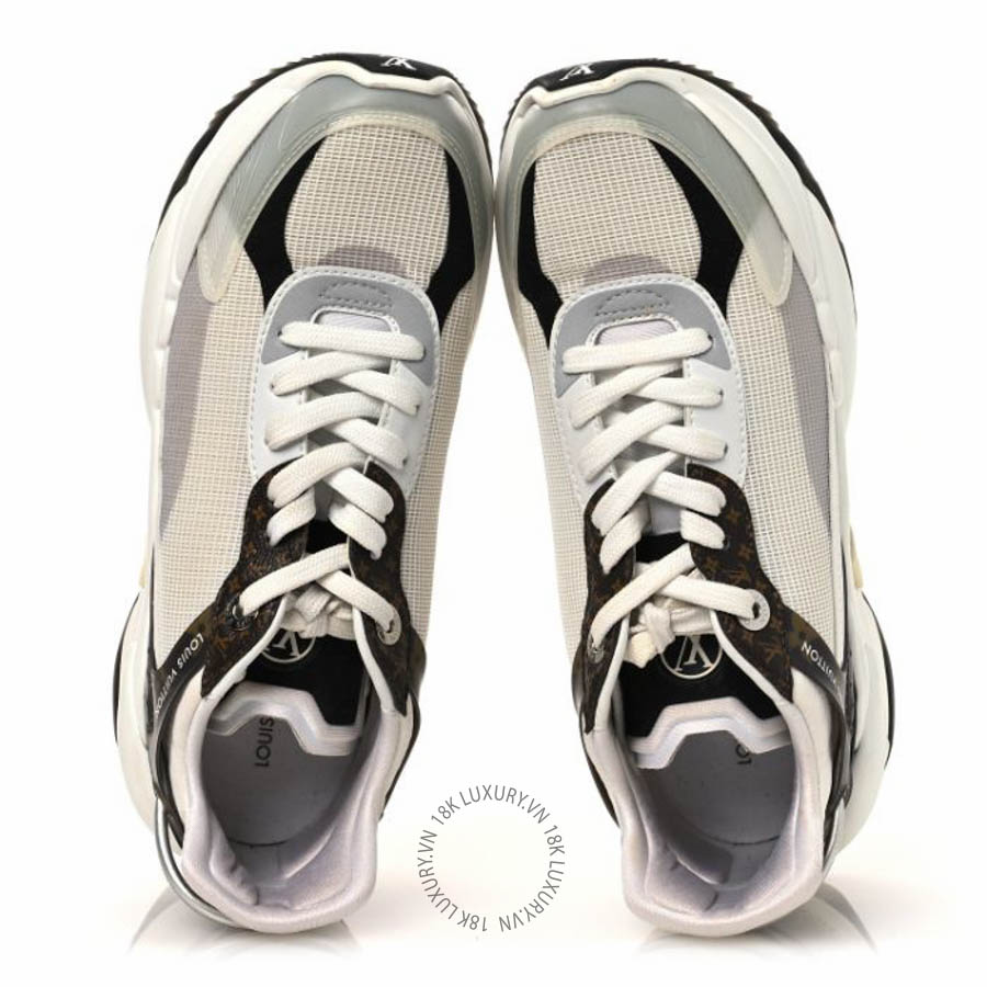 Giày thể thao Louis Vuitton Monogram Calfskin Run Sneakers White FPGL071