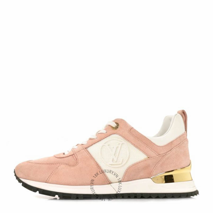 Giày thể thao Louis Vuitton Suede Calfskin Run Away Sneakers Pink FPGL050