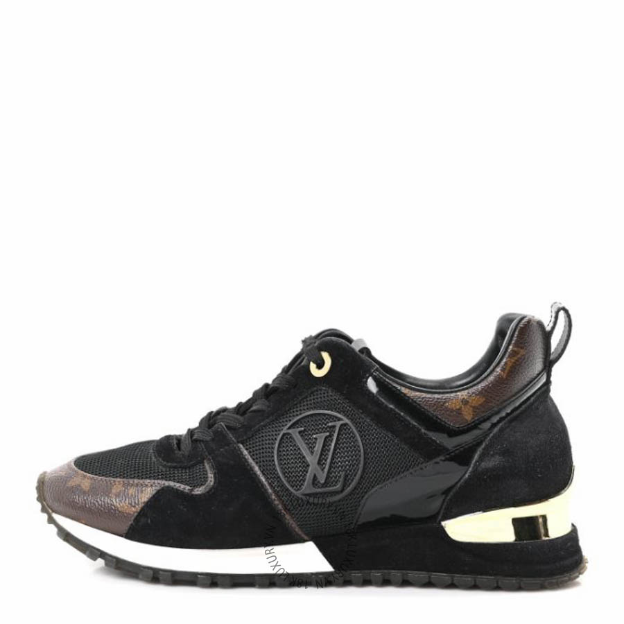 Giày thể thao Louis Vuitton Suede Monogram Run Away Sneakers Black FPGL076