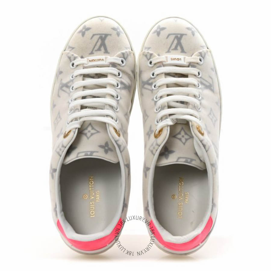 Giày thể thao Louis Vuitton Technical Fabric Calfskin Monogram Frontrow Sneakers Pink FPGL033