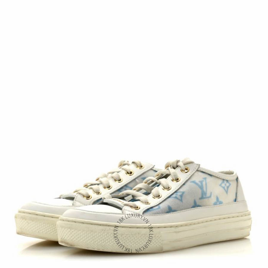 Giày thể thao Louis Vuitton Technical Fabric Calfskin Monogram Stellar Sneakers Blue FPGL009 13 Giày thể thao Louis Vuitton Technical Fabric Calfskin Monogram Stellar Sneakers Blue FPGL009