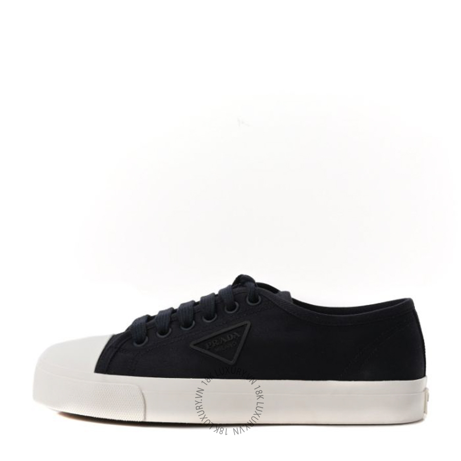 Giày thể thao Prada Drill Nylon Triangle Logo Sneakers Navy PRG72