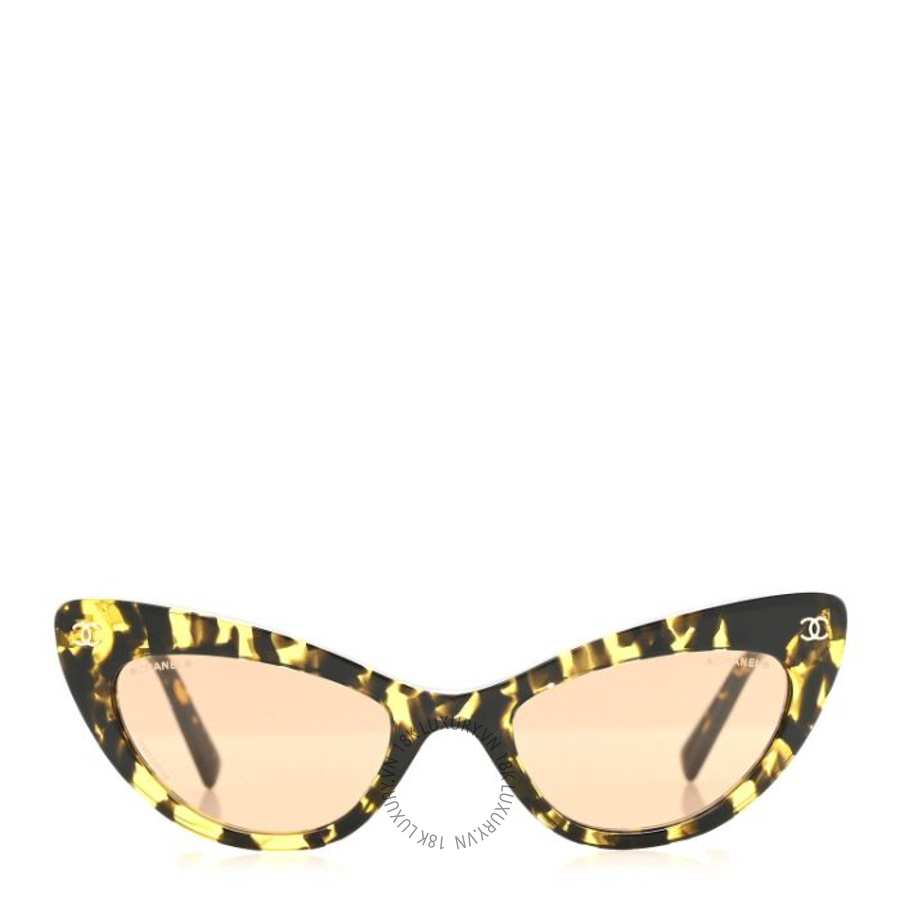 Kính Chanel Acetate Cat Eye CC Sunglasses 71774 Tortoise KCN030