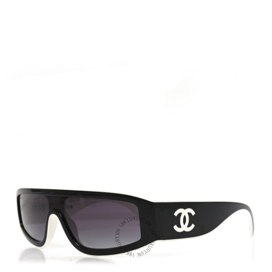 Kính Chanel Acetate Cat Eye Sunglasses 6057 Black White Black White KCN007