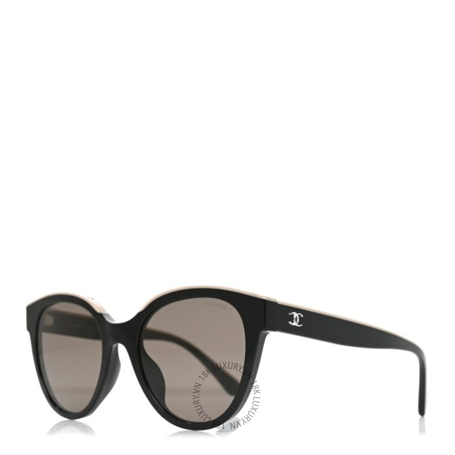 Kính Chanel Acetate CC Butterfly Sunglasses 5414-A Black Beige KCN026