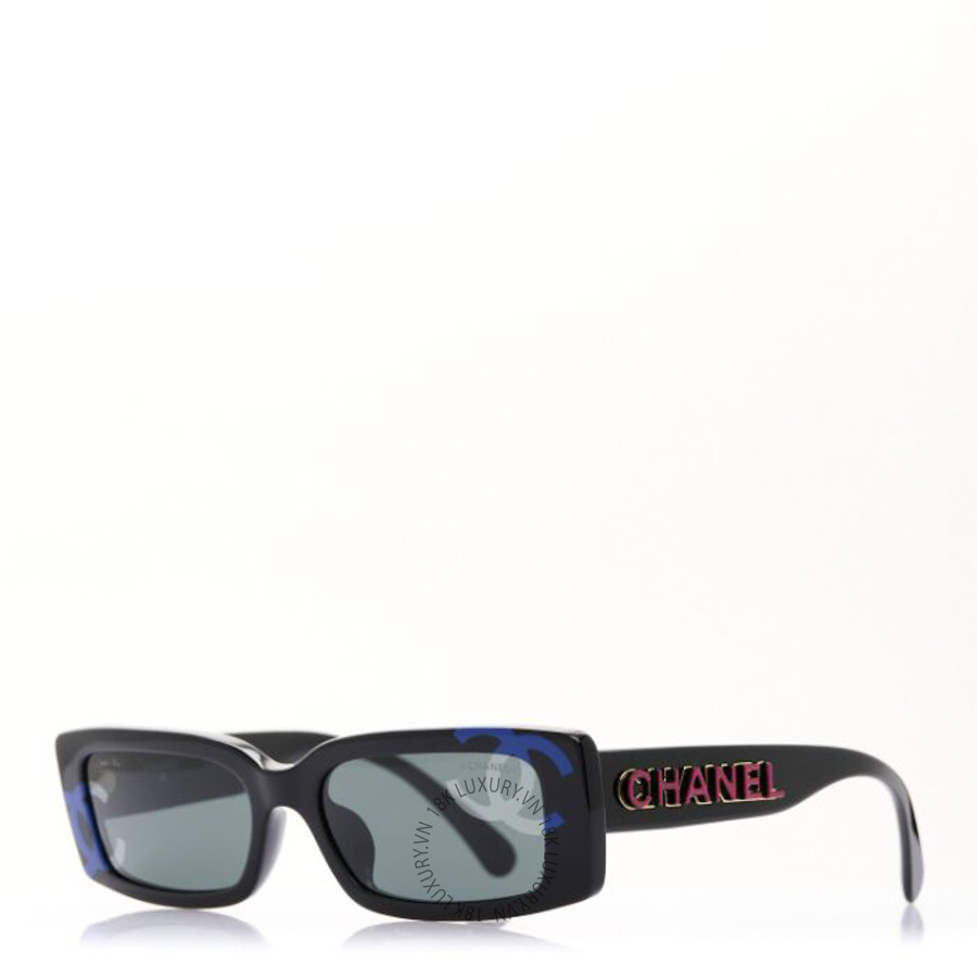 Kính Chanel Acetate CC Sunglasses 71473A Black KCN009