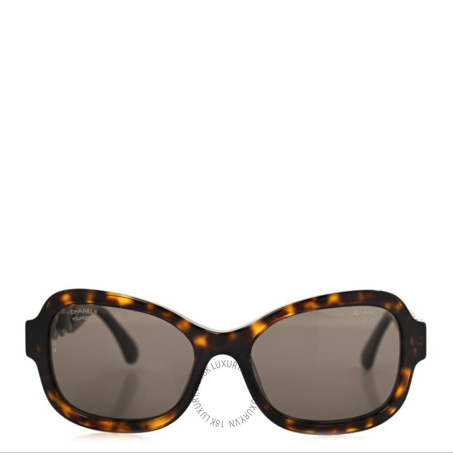 Kính Chanel Acetate Chain Sunglasses 5465-Q Tortoise KCN054