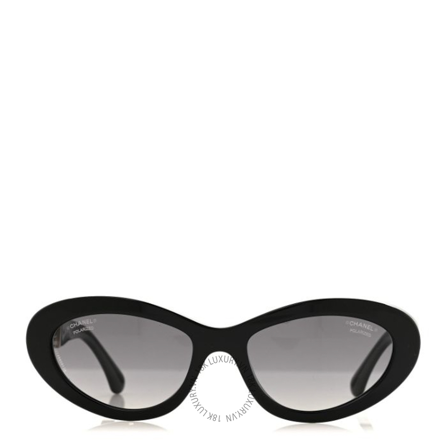 Kính Chanel Acetate Lambskin Cat Eye Sunglasses 5538-Q-A Black Multicolor KCN017