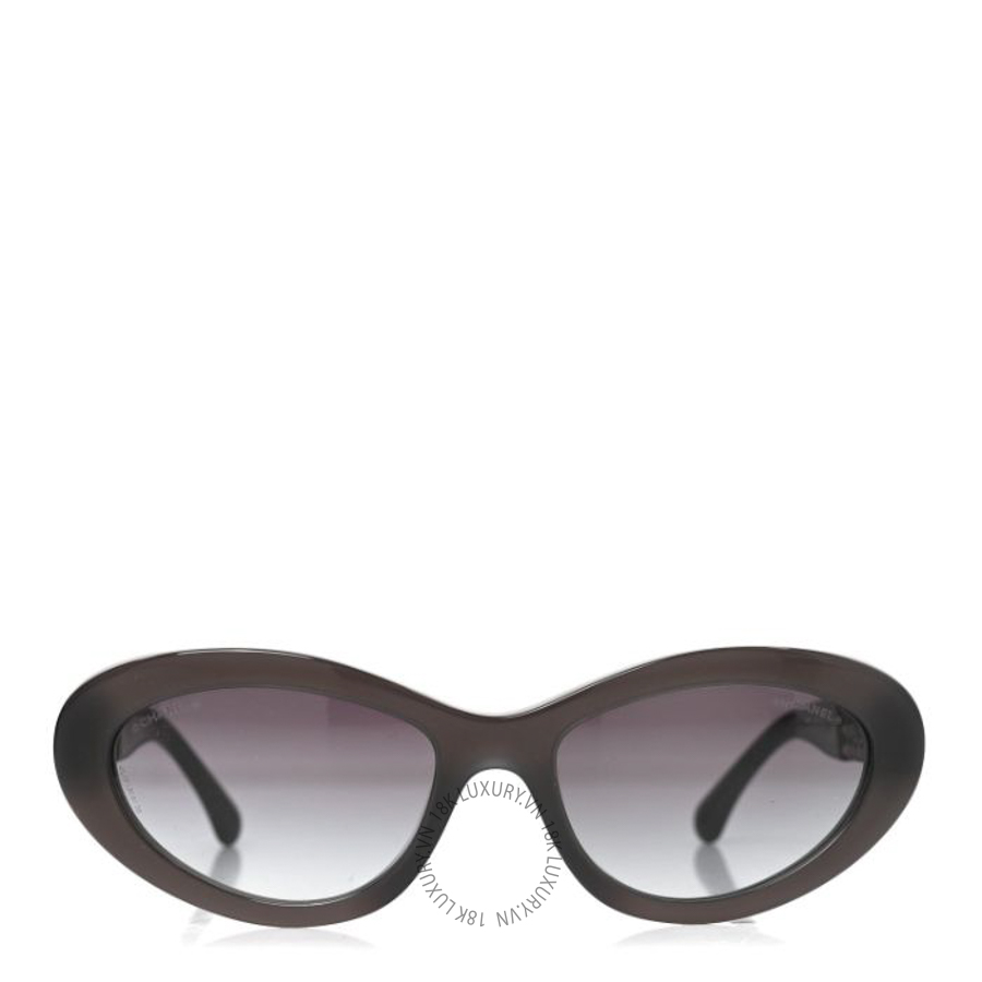 Kính Chanel Acetate Lambskin Cat Eye Sunglasses 5538-Q Grey Multicolor KCN033