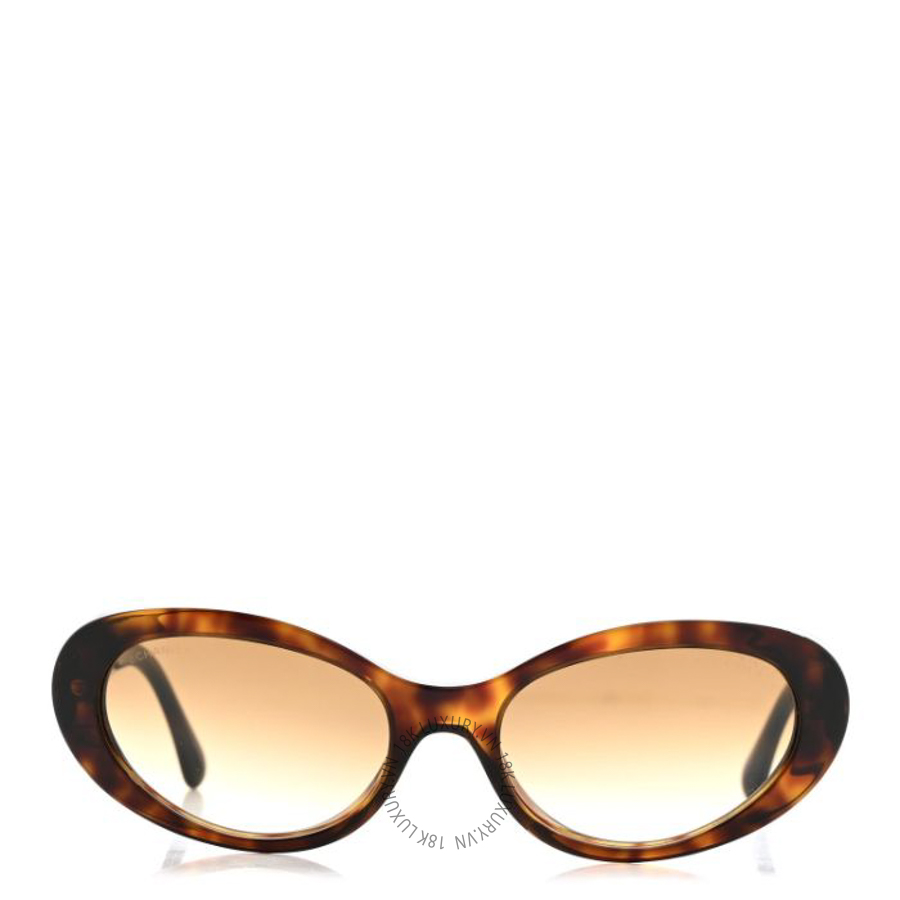 Kính Chanel Acetate Oval Sunglasses 5515 Tortoise KCN048
