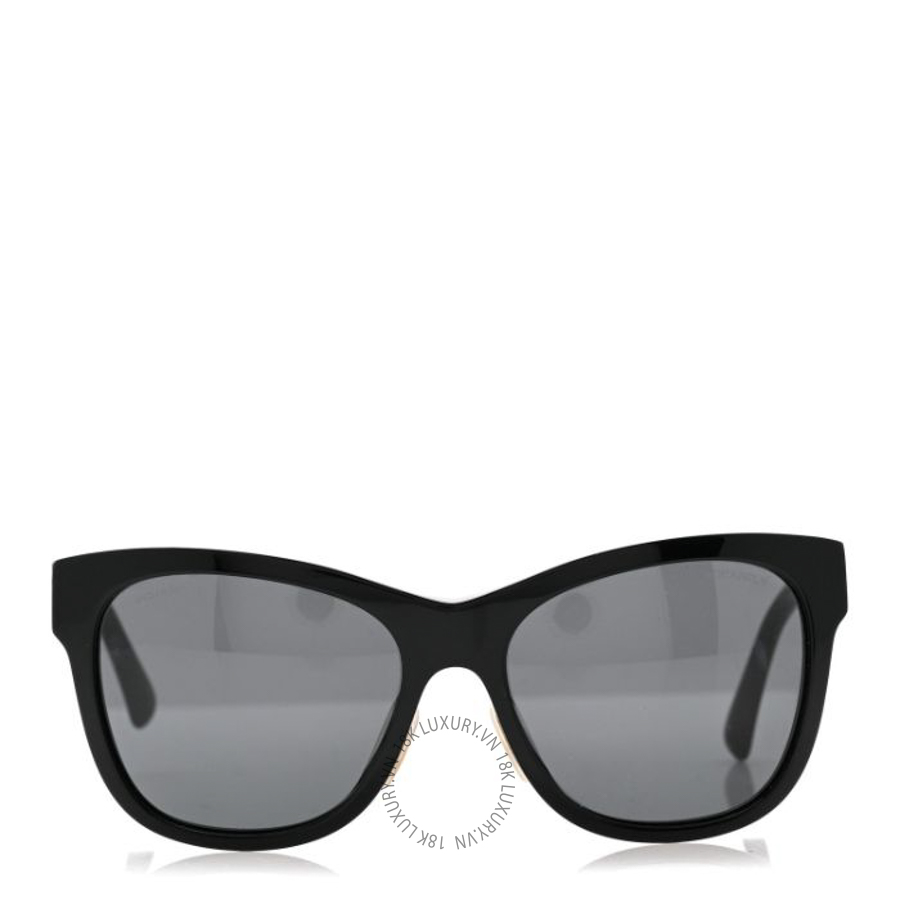 Kính Chanel Acetate Square CC Sunglasses 5380-A Black KCN035
