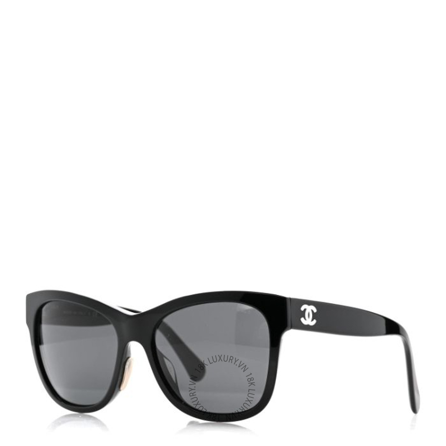Kính Chanel Acetate Square CC Sunglasses 5380-A Black KCN035