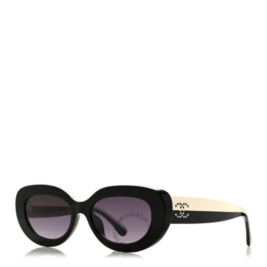 Kính Chanel Acetate Sunglasses 5562-B-A Black White KCN062