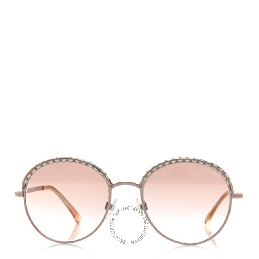 Kính Chanel Round Pearl Sunglasses 4247-H Pink Gold KCN084