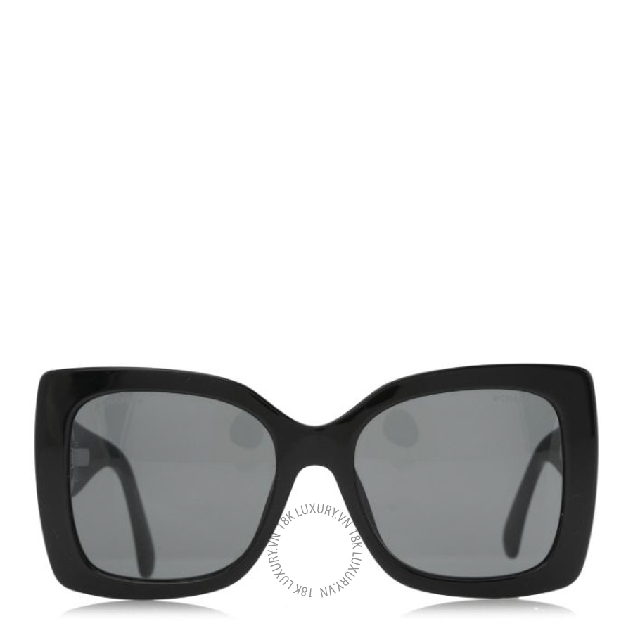 Kính Chanel Square Polarized CC 5494-A Sunglasses Black KCN073