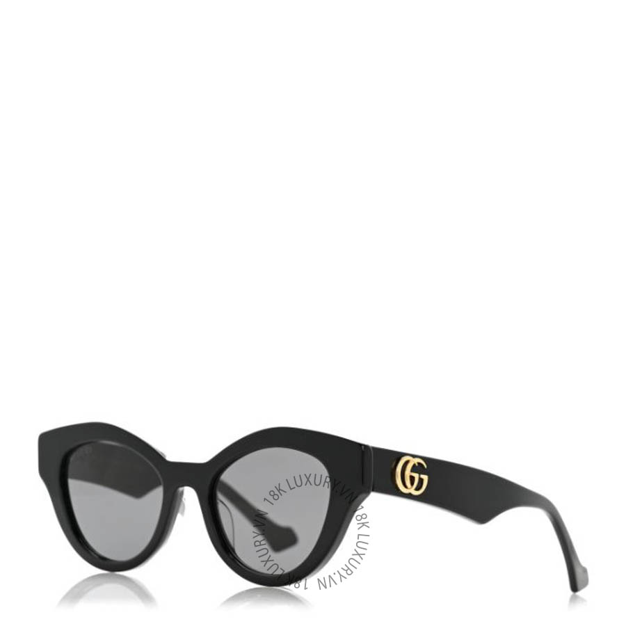 Kính Gucci Acetate Cat Eye Sunglasses GG0957S Black FSKG039