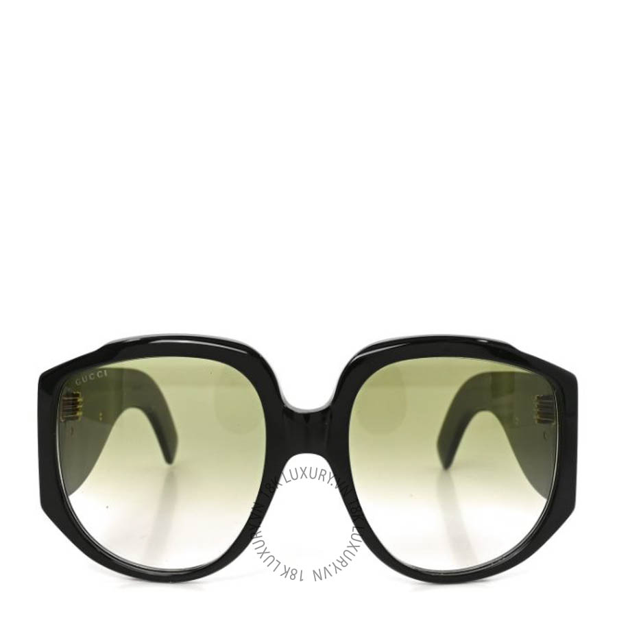 Kính Gucci Acetate Oversized Interlocking G GG0151S Sunglasses Black FSKG033