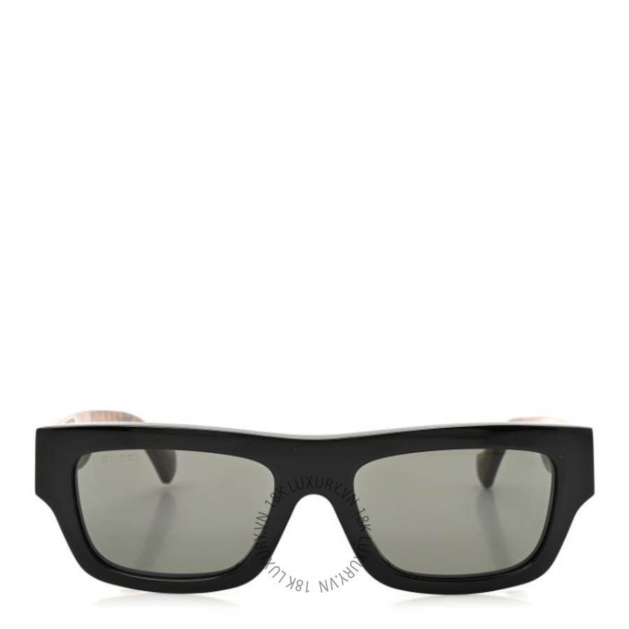 Kính Gucci Acetate Rectangle Frame Web Sunglasses GG1301S Brown FSKG030