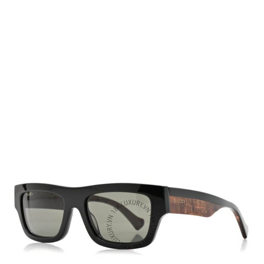 Kính Gucci Acetate Rectangle Frame Web Sunglasses GG1301S Brown FSKG030