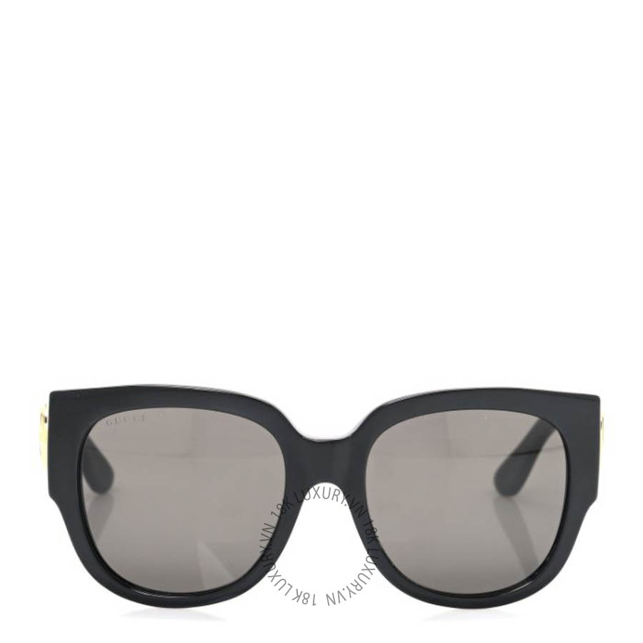 Kính Gucci Acetate Square Frame Sunglasses GG0142SA Black FSKG016