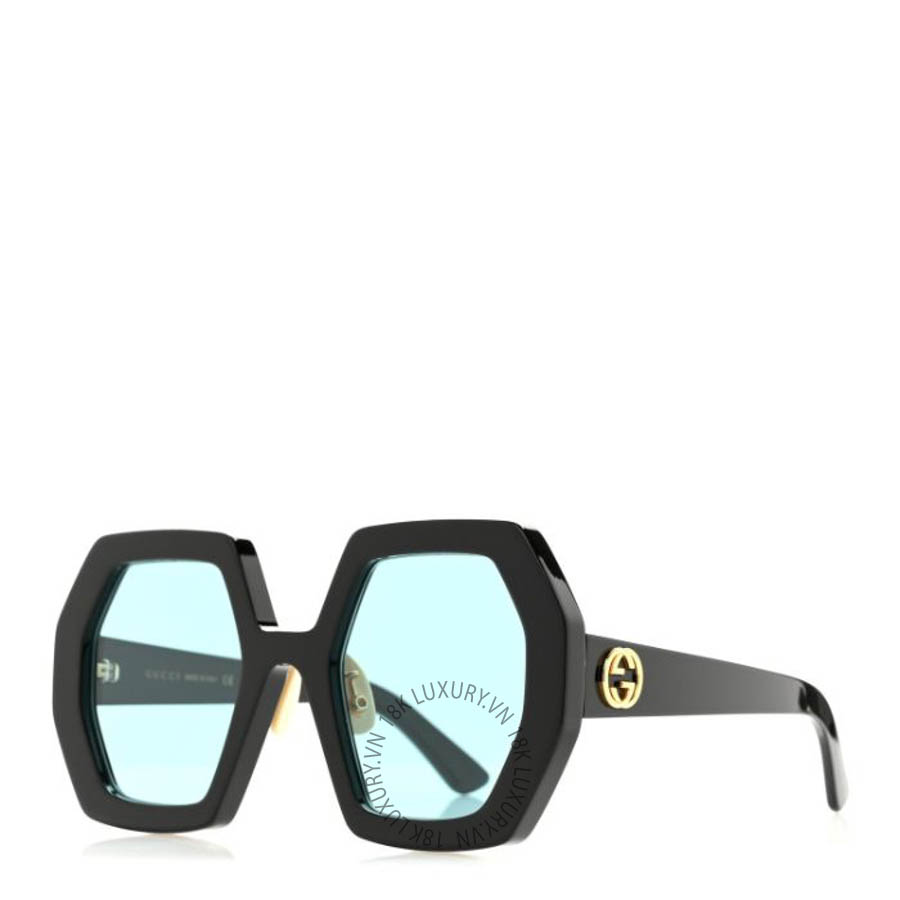 Kính Gucci Acetate Square Sunglasses GG0772S Black FSKG053