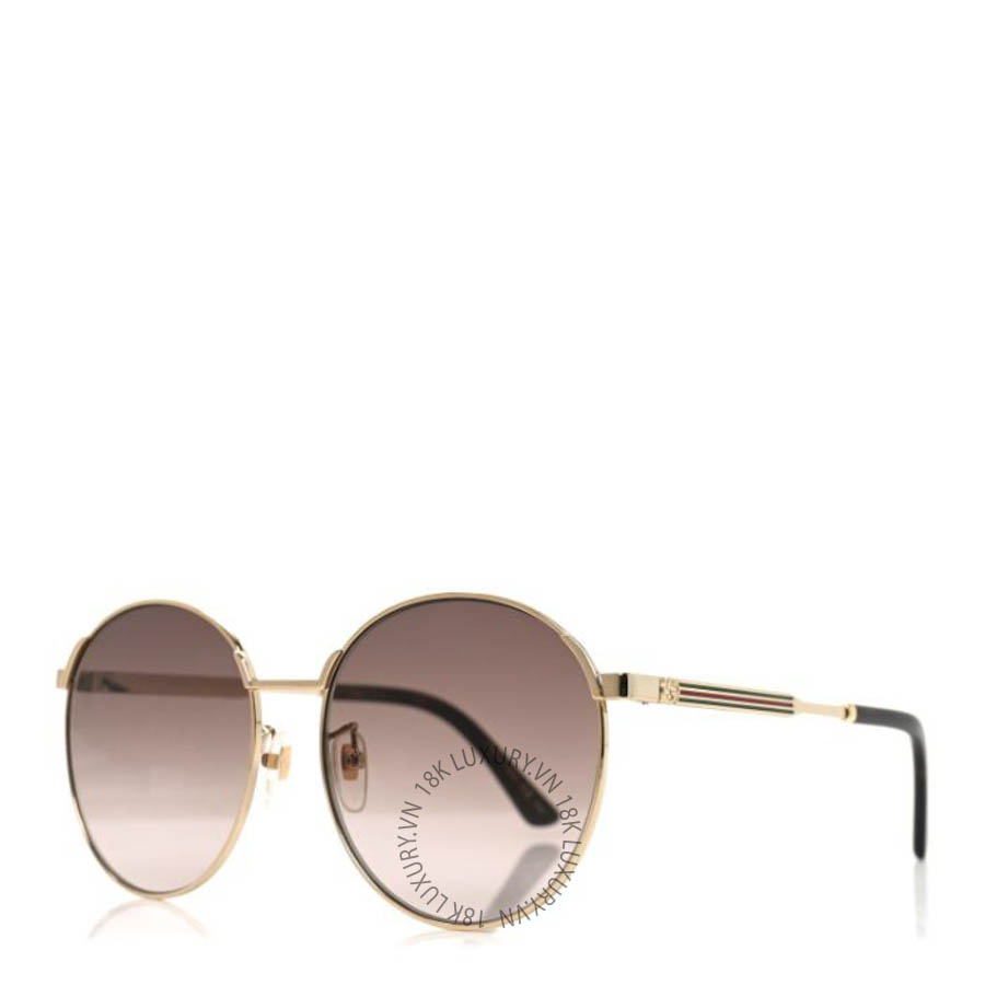 Kính Gucci Web Round Sunglasses GG0206SK FSKG007