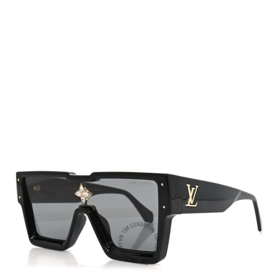 Kính Mắt Louis Vuitton Acetate Swarovski Crystal CycloneZ1578W Black JYP004