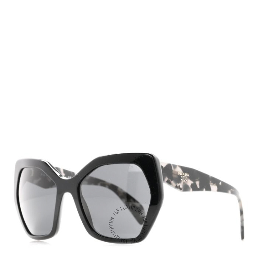 Kính Mắt Prada Acetate SPR 16R Black Tortoise Grey YGP028