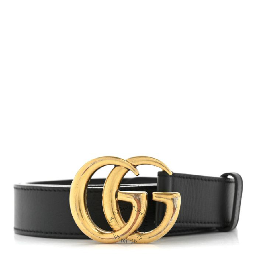 Thắt lưng Gucci Calfskin Double G 30mm Belt Black TLG184