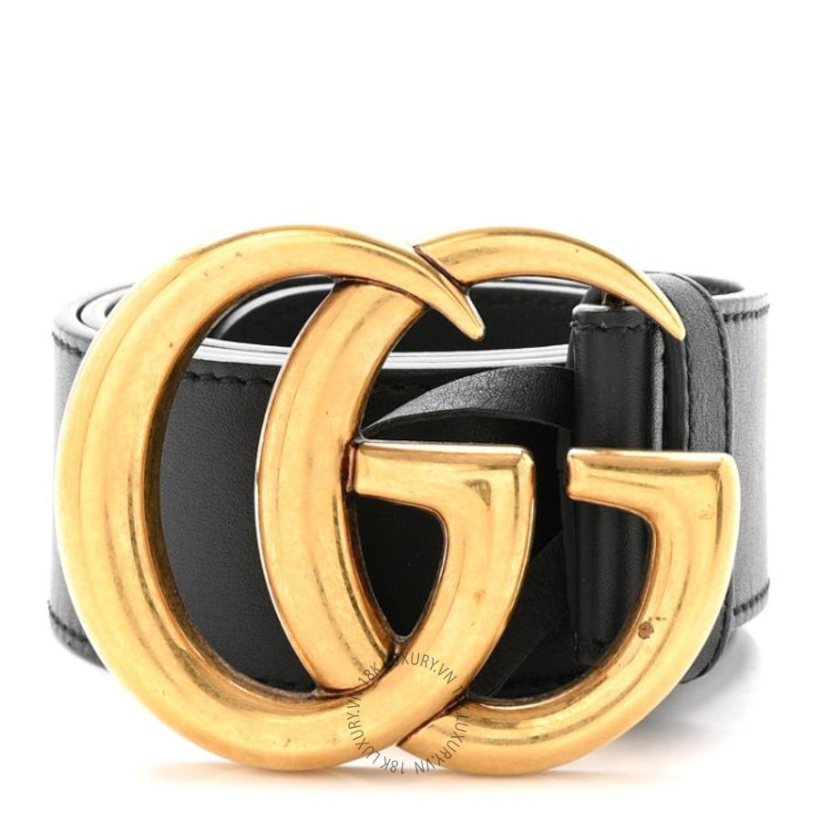 Thắt lưng Gucci Calfskin Double G 40mm Belt Black TLG157