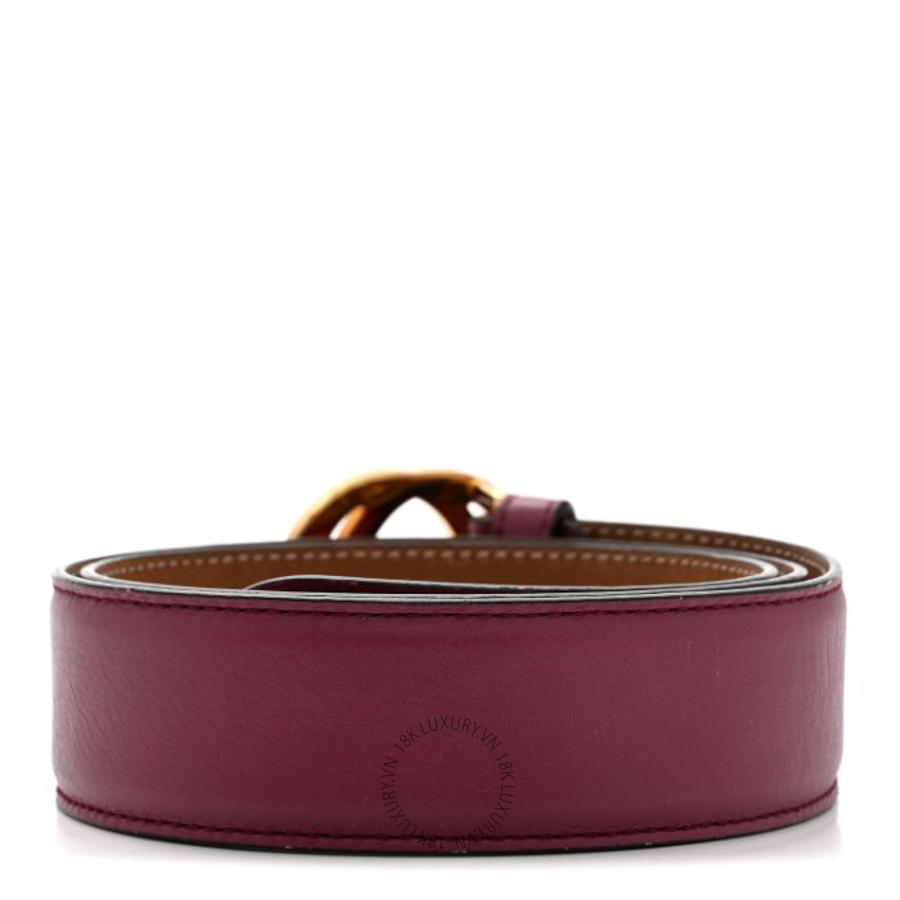 Thắt lưng Gucci Moon Calfskin Interlocking G 37mm Belt Glossy Pink TLG169