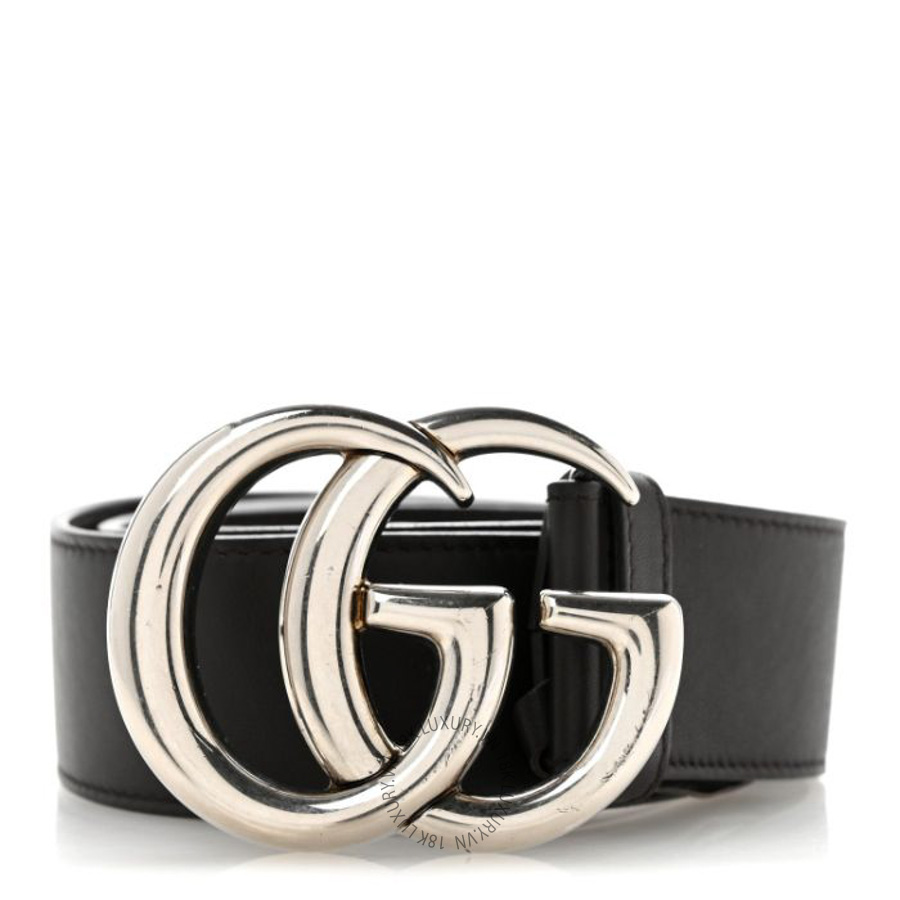 Thắt lưng Gucci Moon Calfskin Nickel Double G 40mm Belt Black TLG132