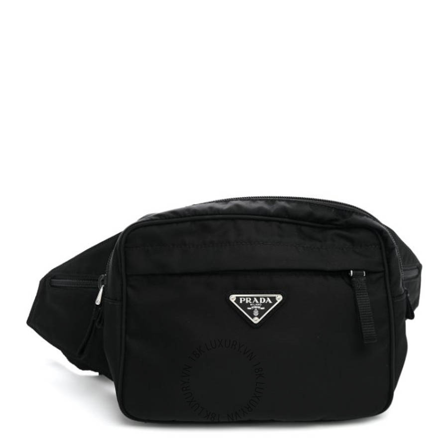 Túi bao tử Prada Tessuto Nylon Montagna Belt Bag Black FPTP138