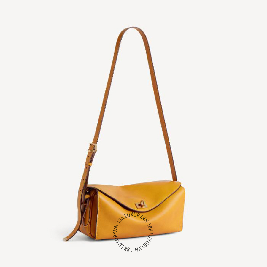 Túi đeo chéo Balenciaga Women's Le 7 Shoulder Bag Medium in Curry 8681022ACJZ7055 BLT194