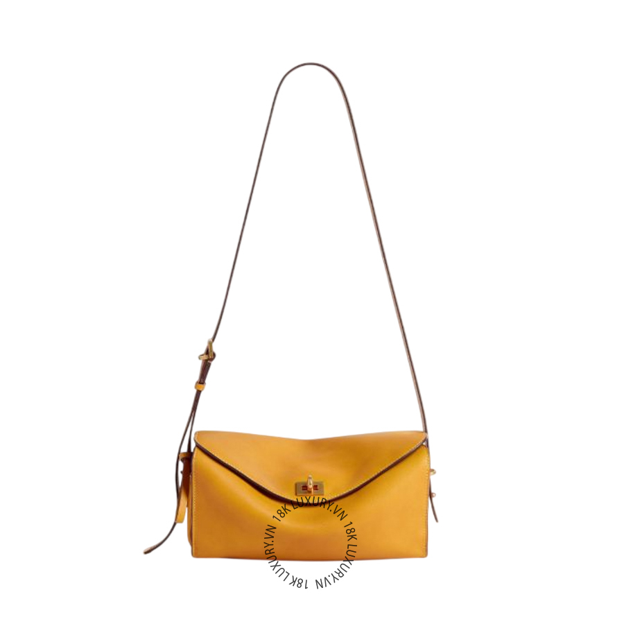 Túi đeo chéo Balenciaga Women's Le 7 Shoulder Bag Medium in Curry 8681022ACJZ7055 BLT194