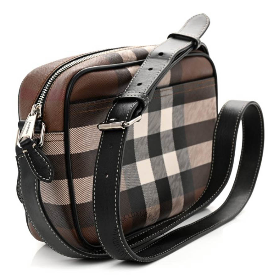 Túi đeo chéo Burberry Canvas Check Paddy Messenger Birch Brown FPTG087