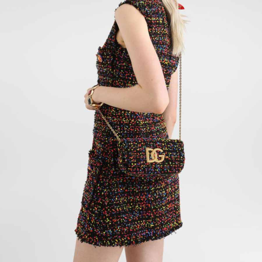 Túi đeo chéo Dolce Gabbana 3.5 handbag in bouclé BB7836A07168S574