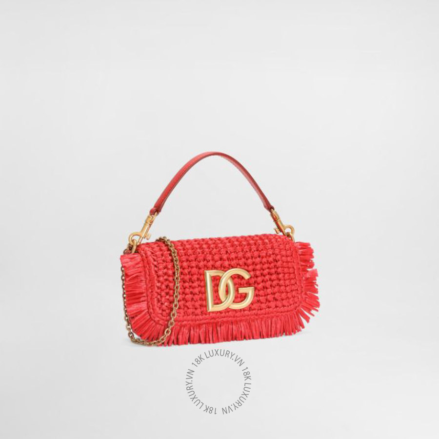 Túi đeo chéo Dolce Gabbana 3.5 shoulder bag in raffia BB7836A043887124