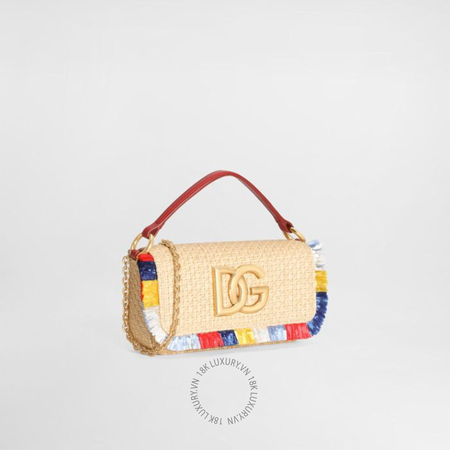 Túi đeo chéo Dolce Gabbana 3.5 shoulder bag in raffia BB7949A05138N084 16 Túi đeo chéo Dolce Gabbana 3.5 shoulder bag in raffia BB7949A05138N084