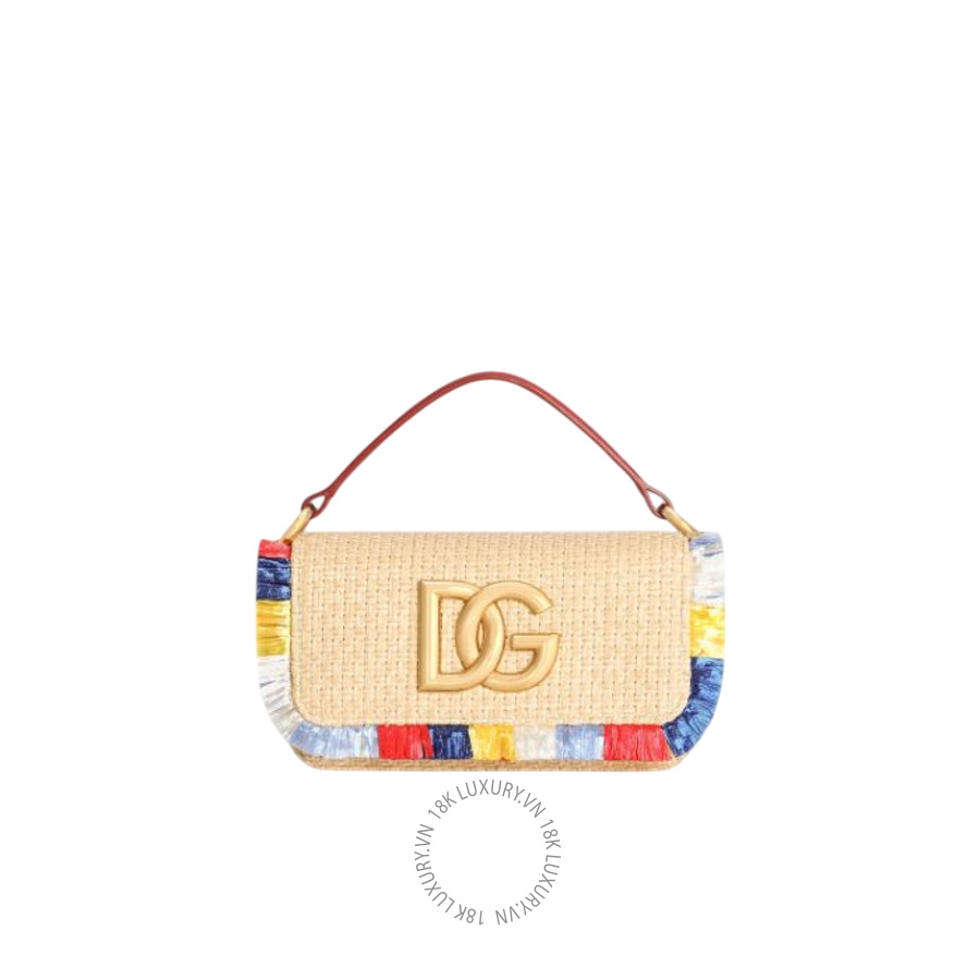 Túi đeo chéo Dolce Gabbana 3.5 shoulder bag in raffia BB7949A05138N084