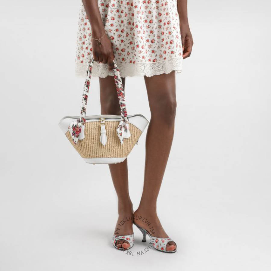 Túi đeo chéo Dolce Gabbana Capri coffa bag in raffia BB7815A006789343