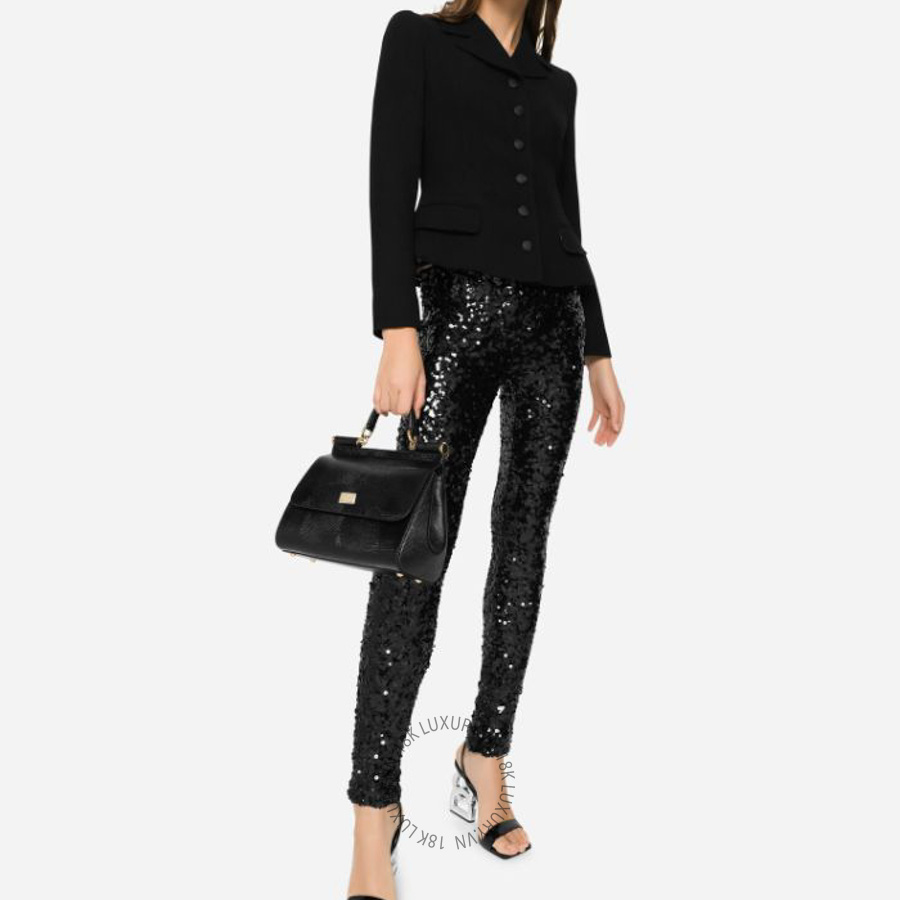 Túi đeo chéo Dolce Gabbana Large Sicily calfskin handbag BB6002A109580999